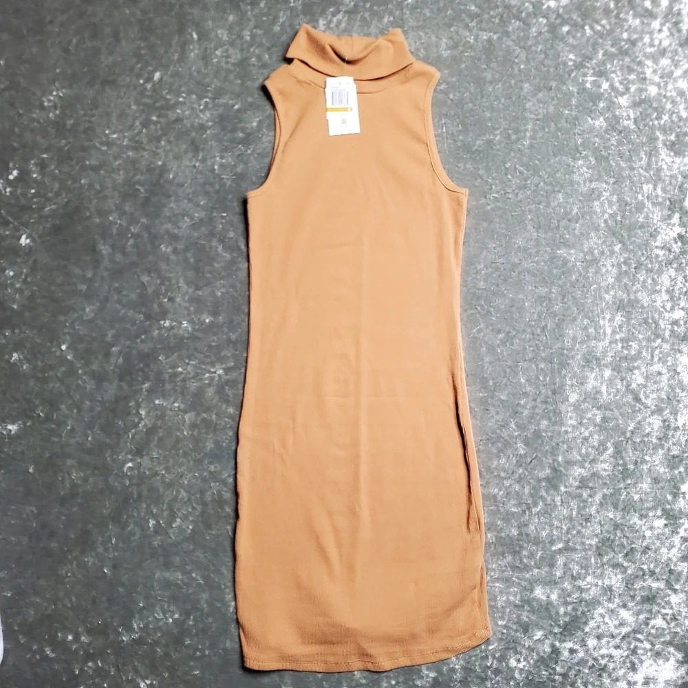 Hippie Rose Ribbed Turtleneck Dress